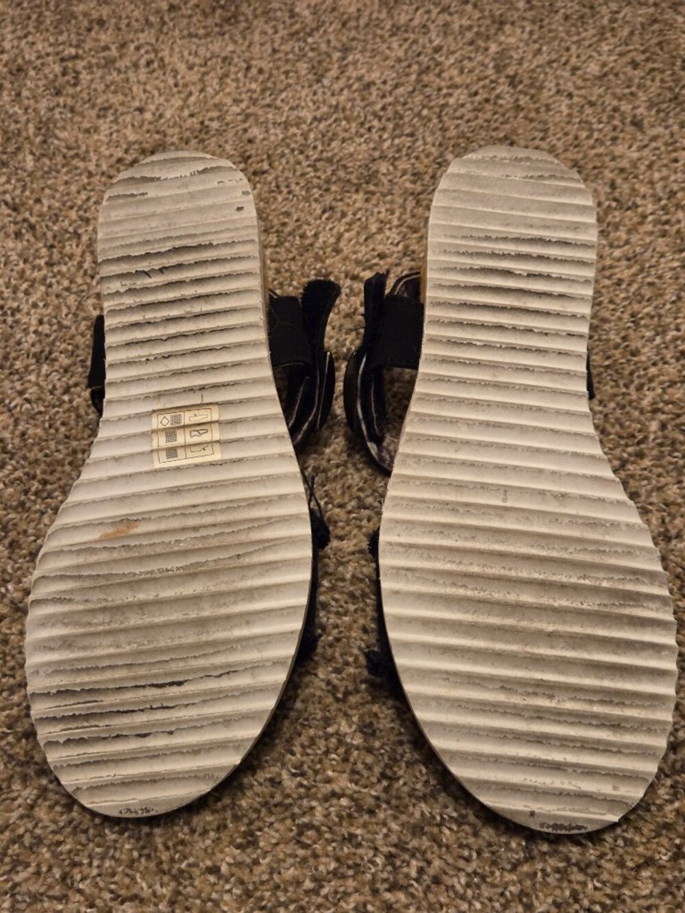 BOBS Skechers Black Buckle Sandals - Picture 4 of 5